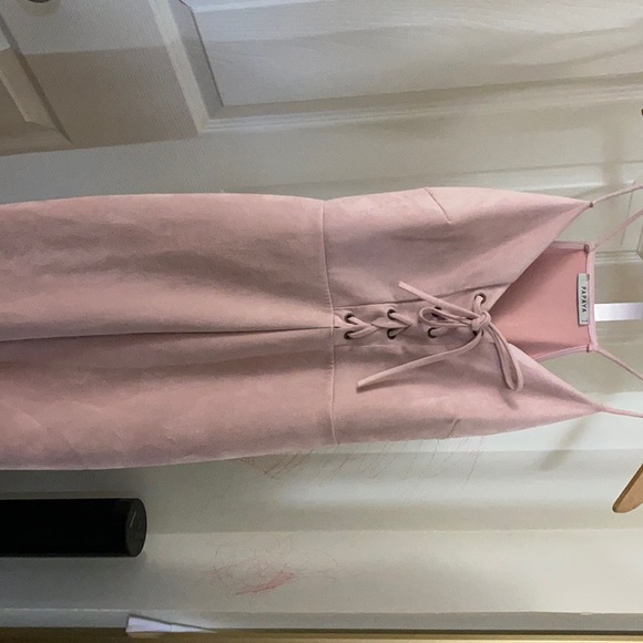 Papaya Dresses & Skirts - Pink formal dress. The material is suede